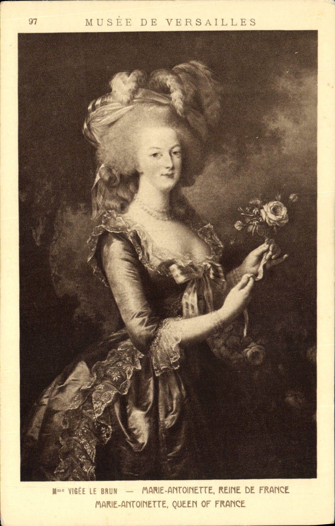 CPA Musee de Versailles Vigee le Brun Marie Antoinette Reine de France 