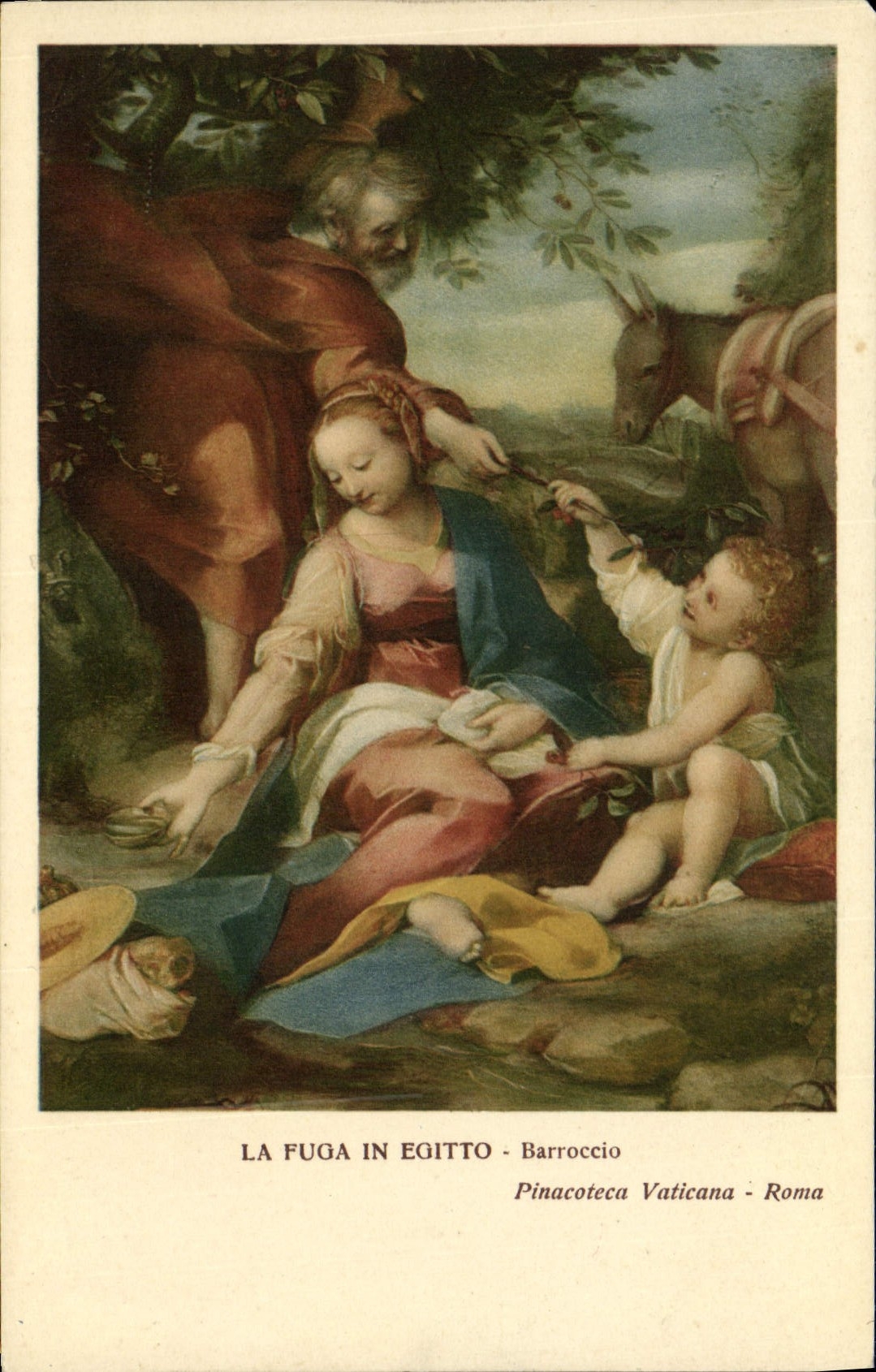 CPA La Fuga in Egitto Barroccio Roma 