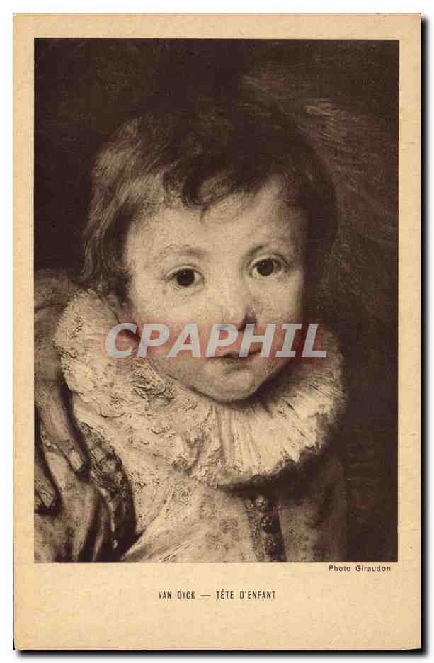 CPA Van Dyck Tete d'enfant 