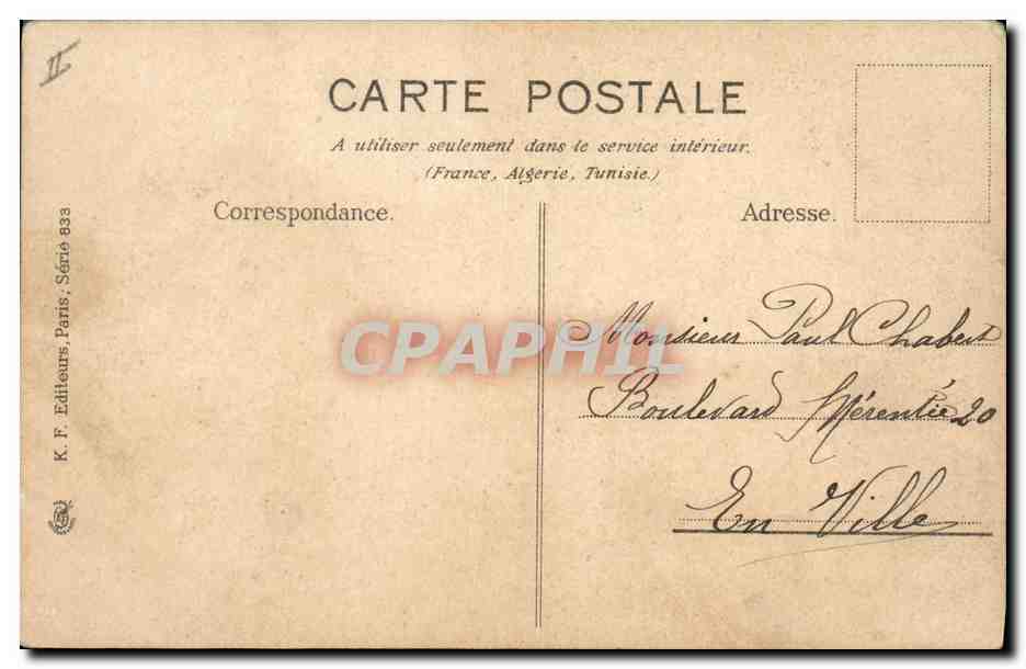 CPA la Semeuse Roty  — Verso