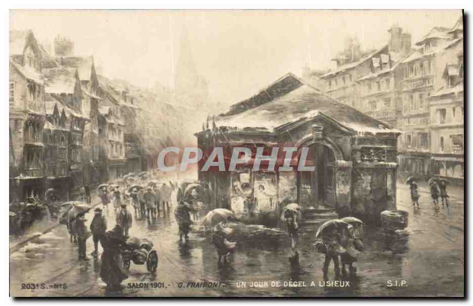 CPA Salon 1901 Un jour de degel a Lisieux 