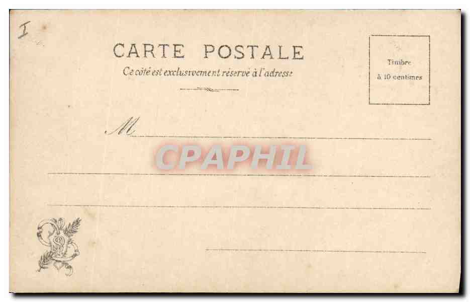 CPA Salon 1901 La herse Cheval Cuignard  — Back