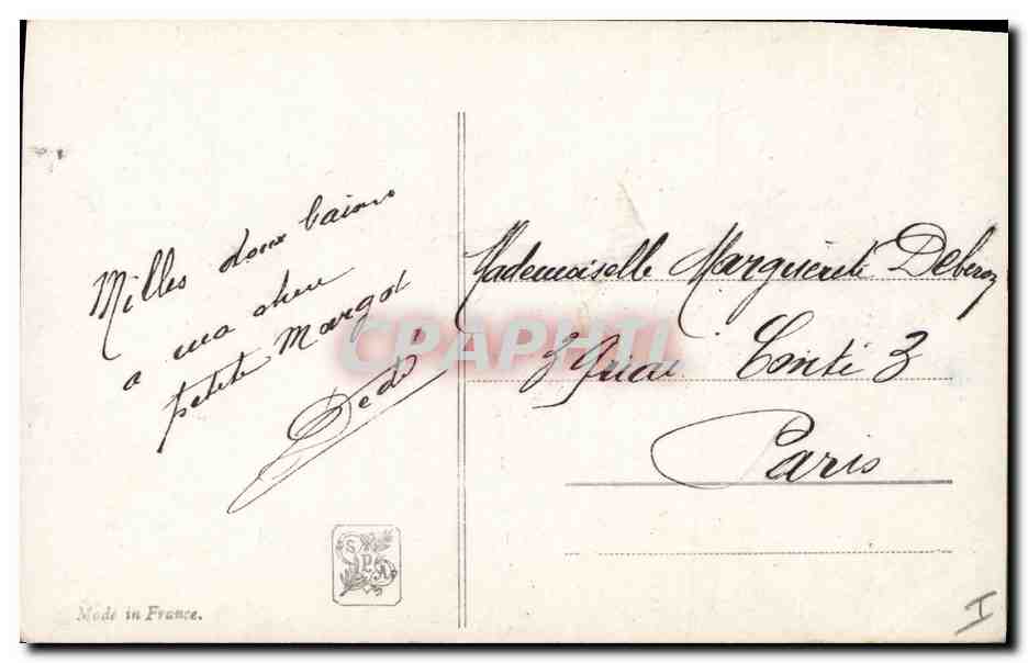 CPA Salon de Paris 1912 L'heure calme Bateau  — Verso