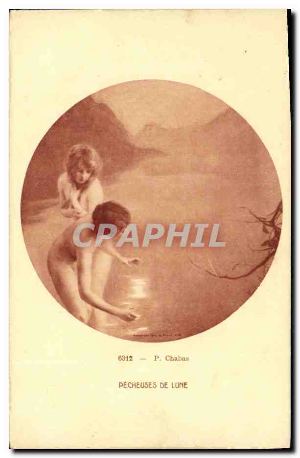 CPA Chabas Pecheuses de lune 