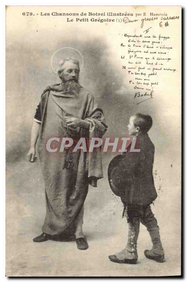 CPA Folklore Les chansons de Botrel illustrees Le petit Gregoire 