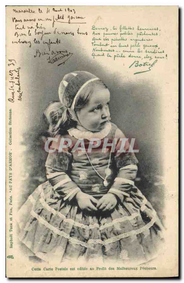 CPA Folklore Botrel Enfant 