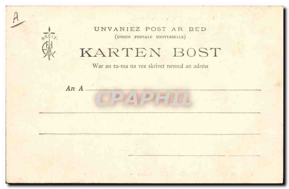 CPA Folklore Les chansons de Botrel illustrees Le petit Goret Cochon Porc  — Verso