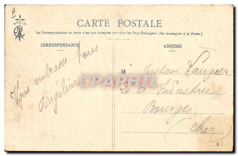 CPA Folklore Les chansons de Botrel illustrees Le fil Casse Marin  — Verso