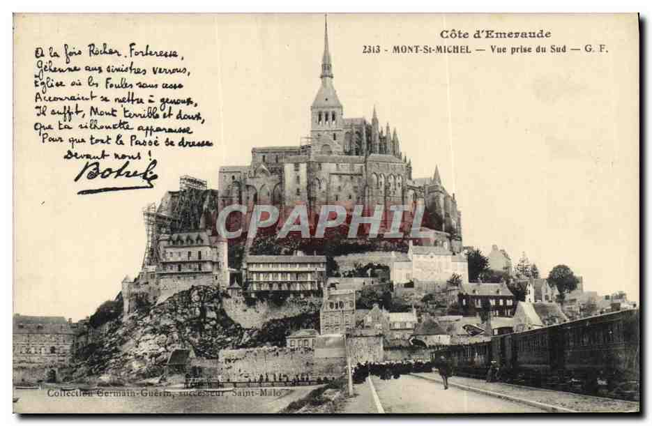 CPA Botrel Mont Saint Michel Train 