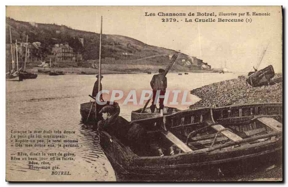 CPA Folklore Les chansons de Botrel illustrees La cruelle berceuse 