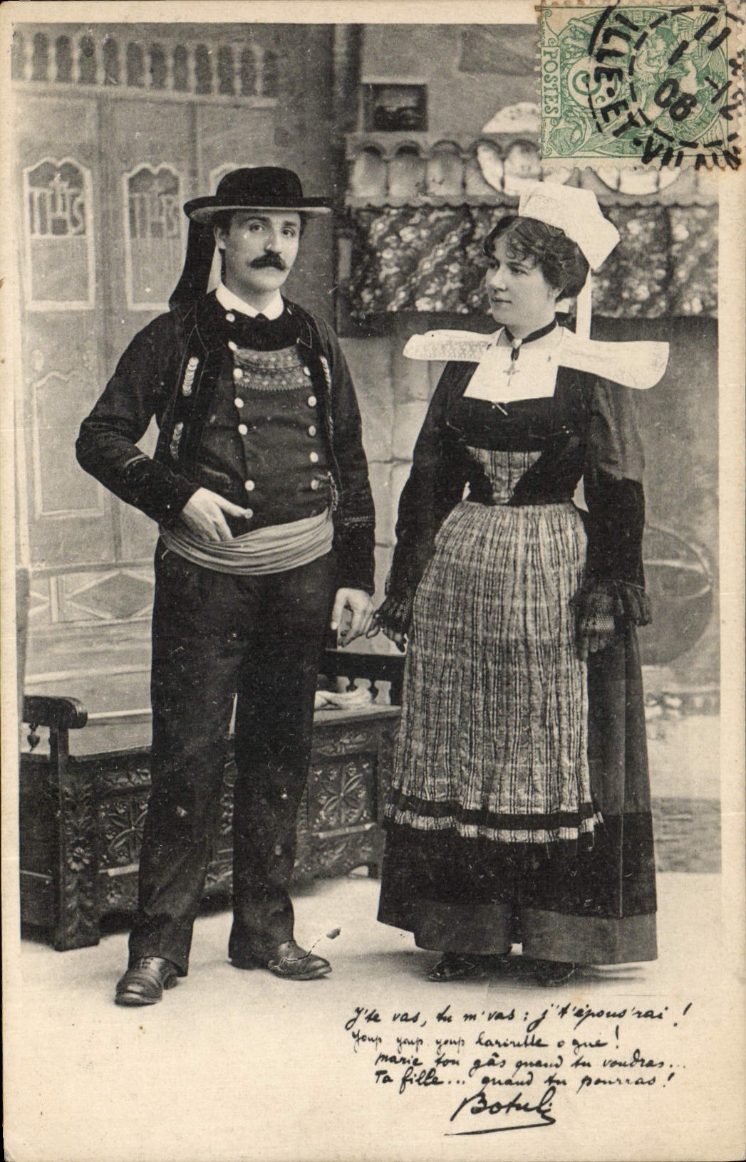 CPA Folklore Botrel 