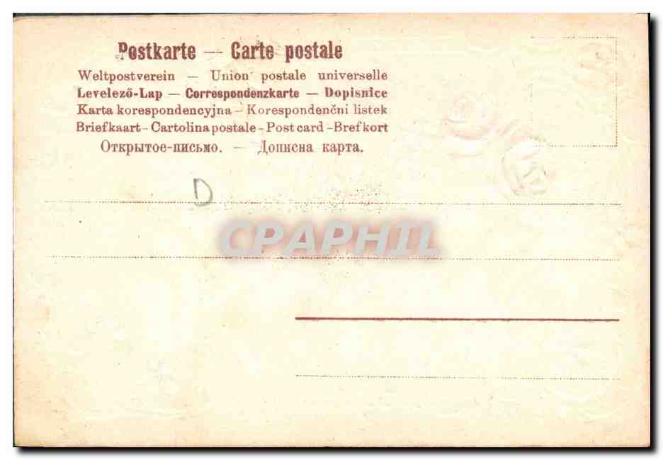 CPA Fantaisie Fleurs  — Rückseite