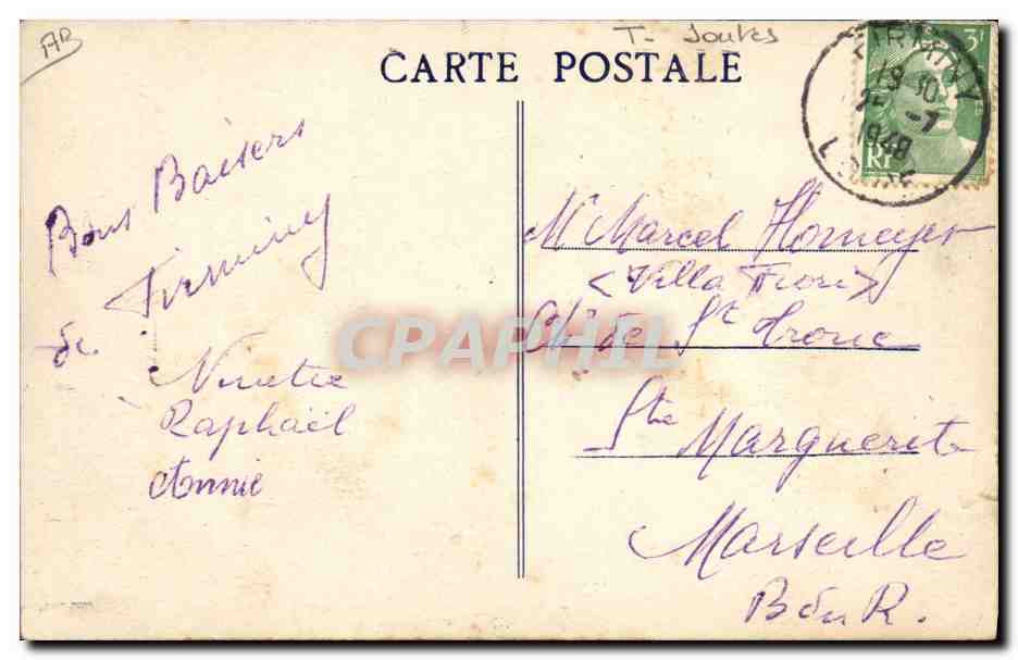 CPA Le Pertuiset Les joutes  — Rückseite