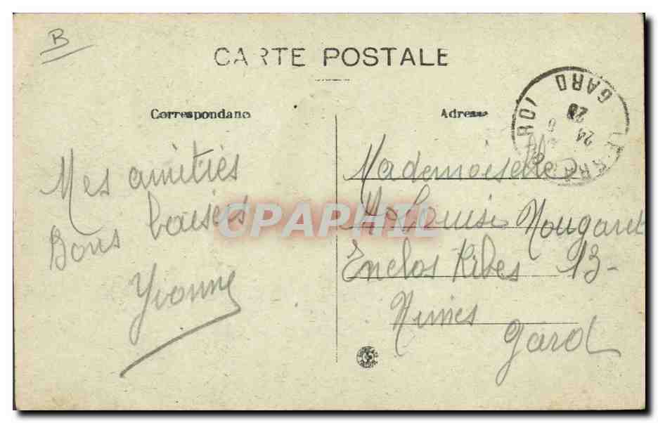 CPA Grau le Roi Les joutes  — Rückseite