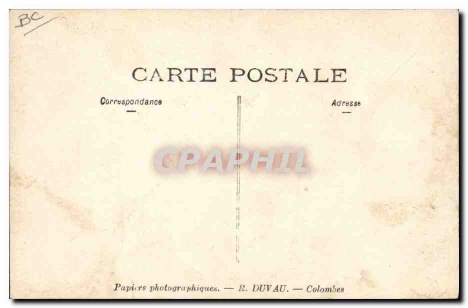 CARTE PHOTO Colombes Valence Joutes nautiques  — Rückseite