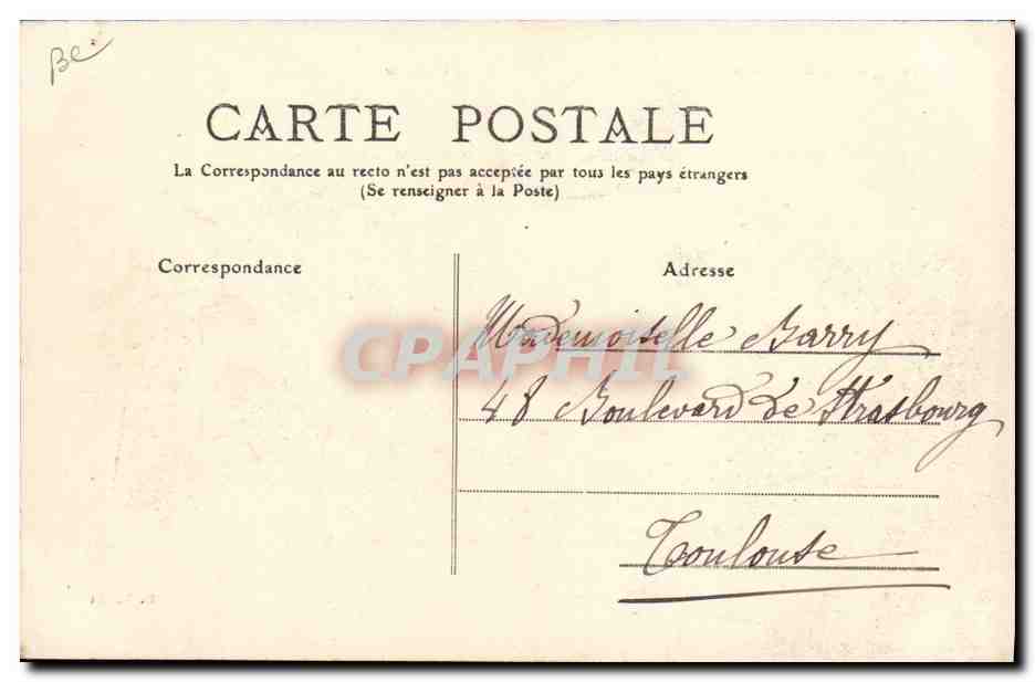 CPA Cette Vue generale des Joutes  — Rückseite