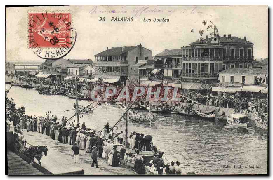 CPA Palavas Les joutes 