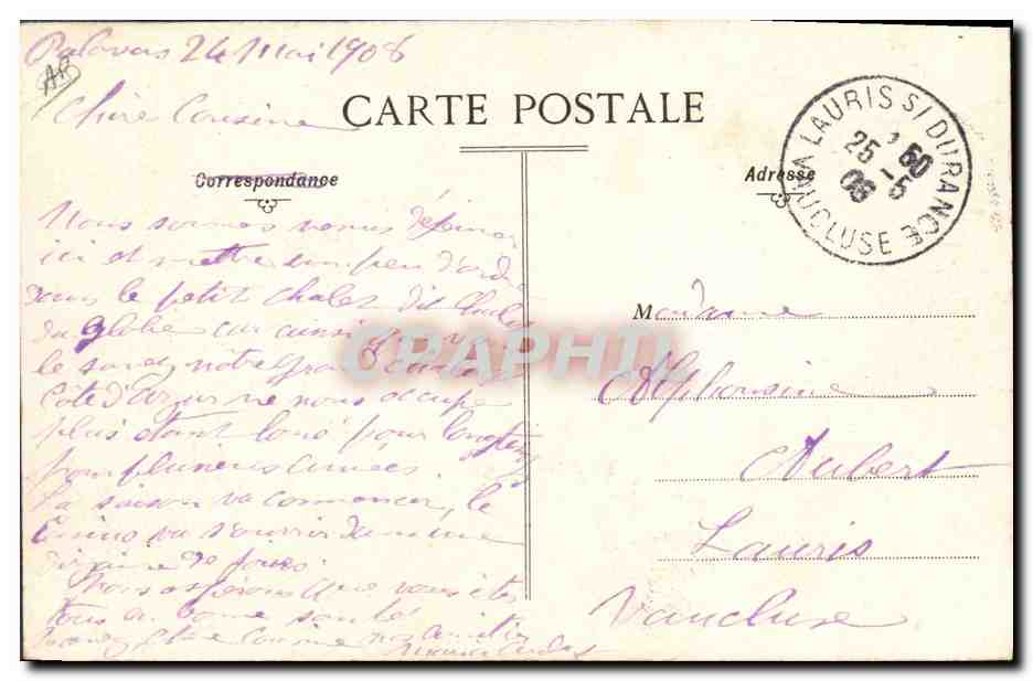 CPA Palavas Les joutes  — Rückseite