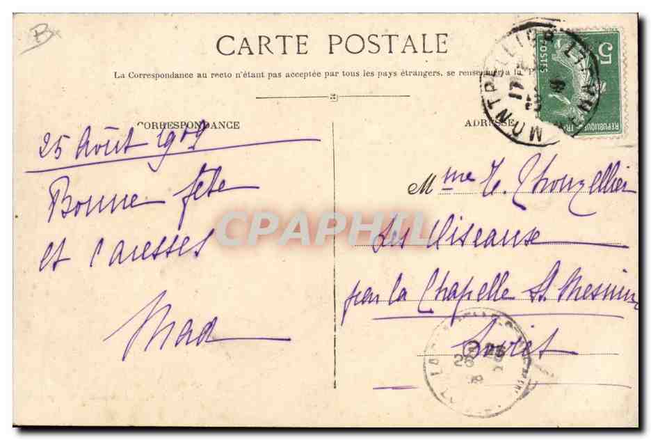 CPA Palavas Les joutes  — Rückseite