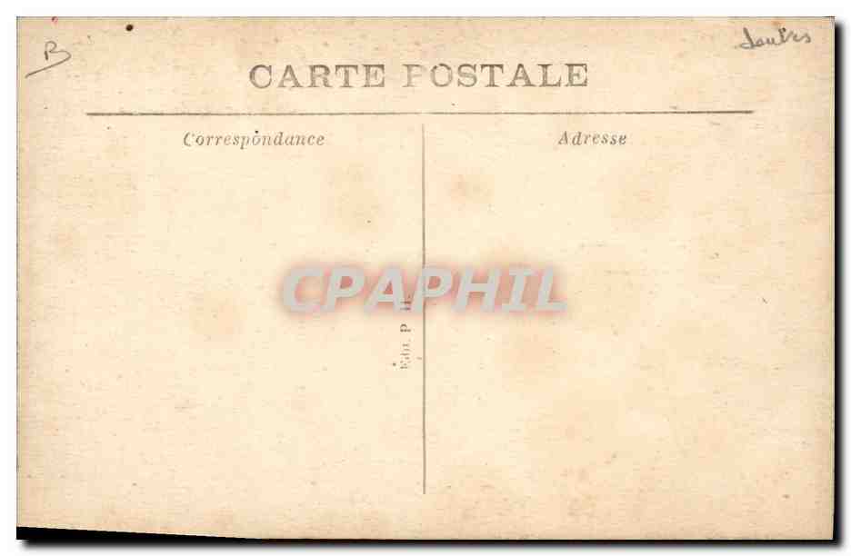 CPA Cette sur Mer Joutes Cettoises Un bon coup de lance  — Rückseite