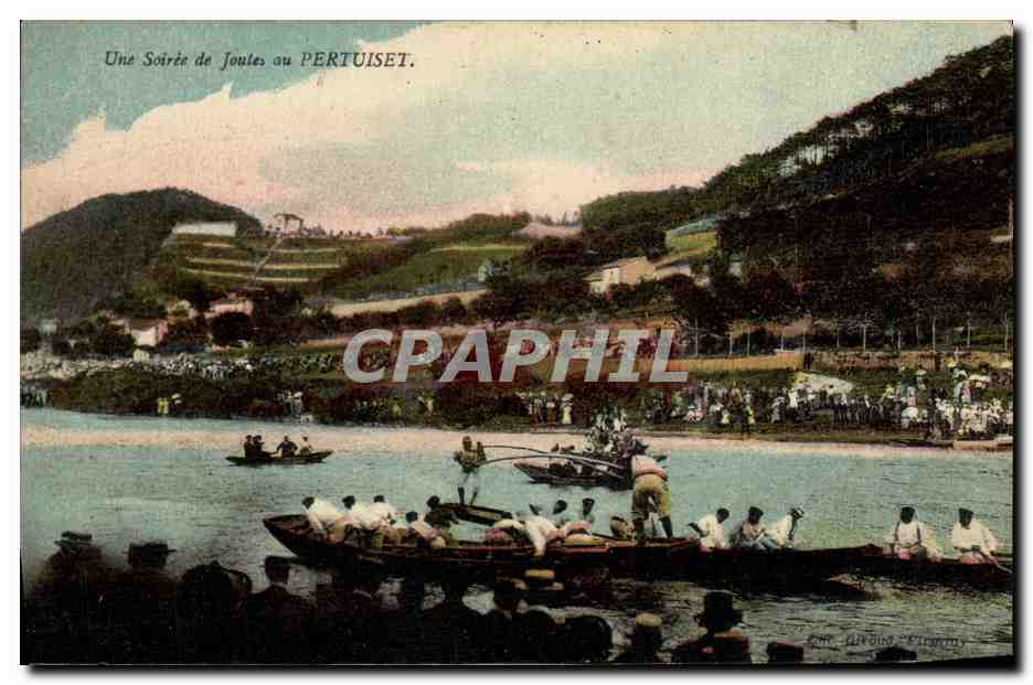 CPA Une soiree de joutes au Pertuiset 