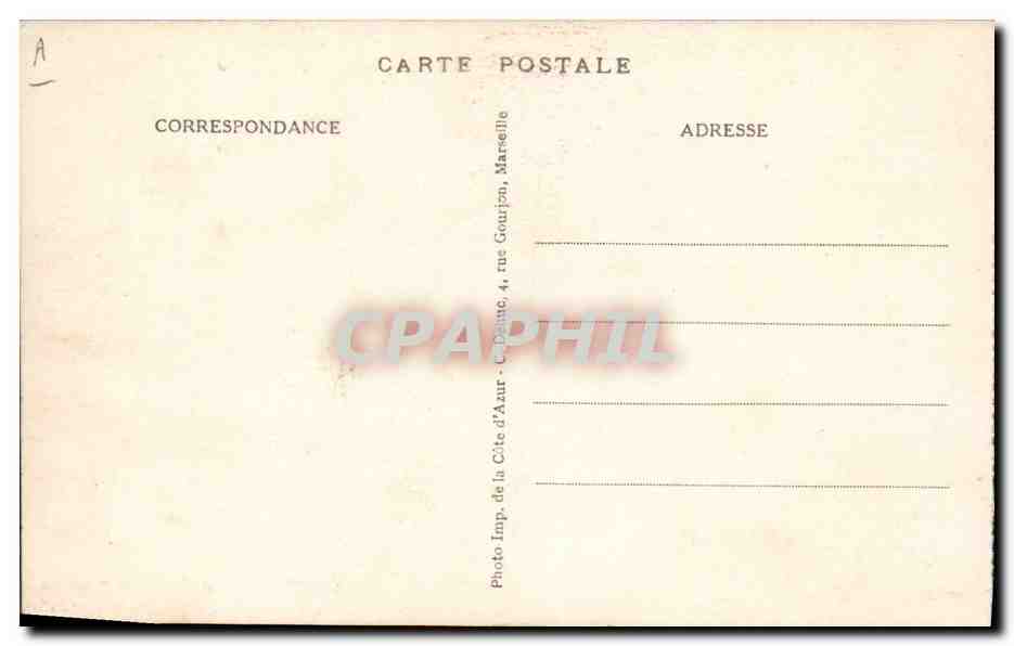 CPA Sete Concours de joutes regionales La chute  — Rückseite