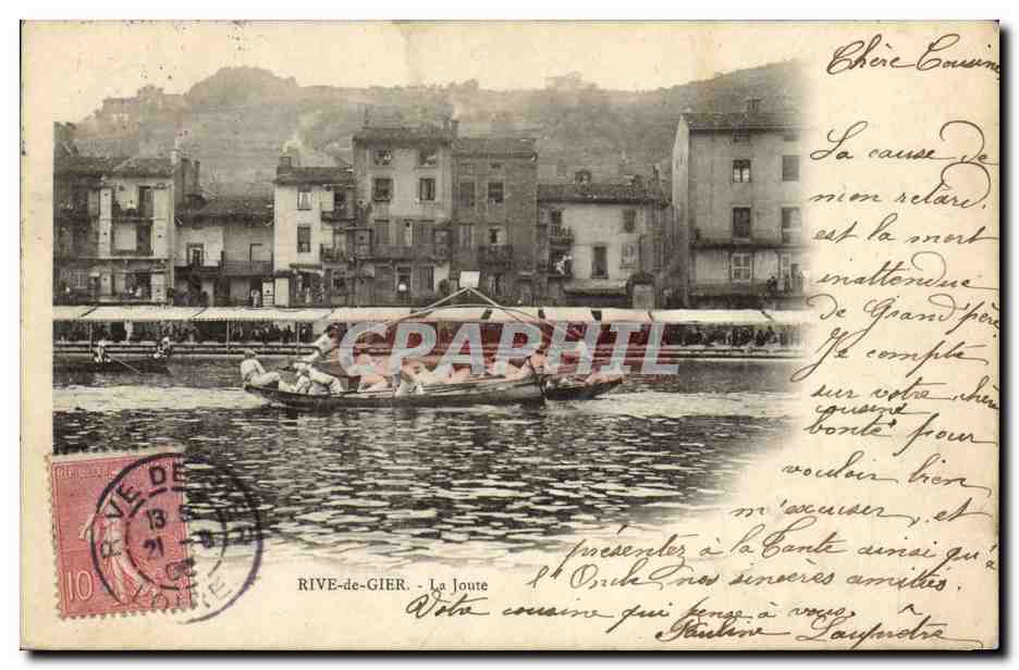 CPA Rive de Gier La joute 