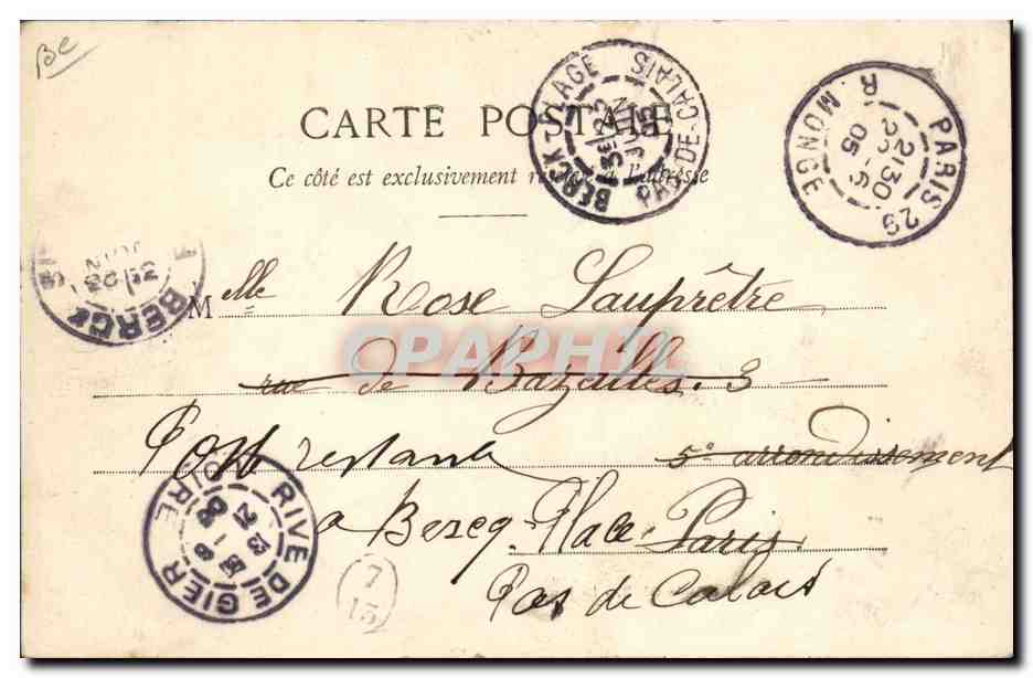CPA Rive de Gier La joute  — Rückseite