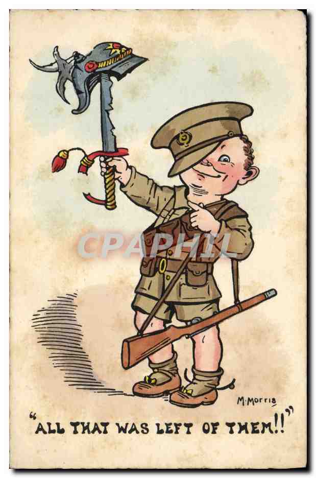 CPA Fantaisie Illustrateur Enfant Militaria Morris