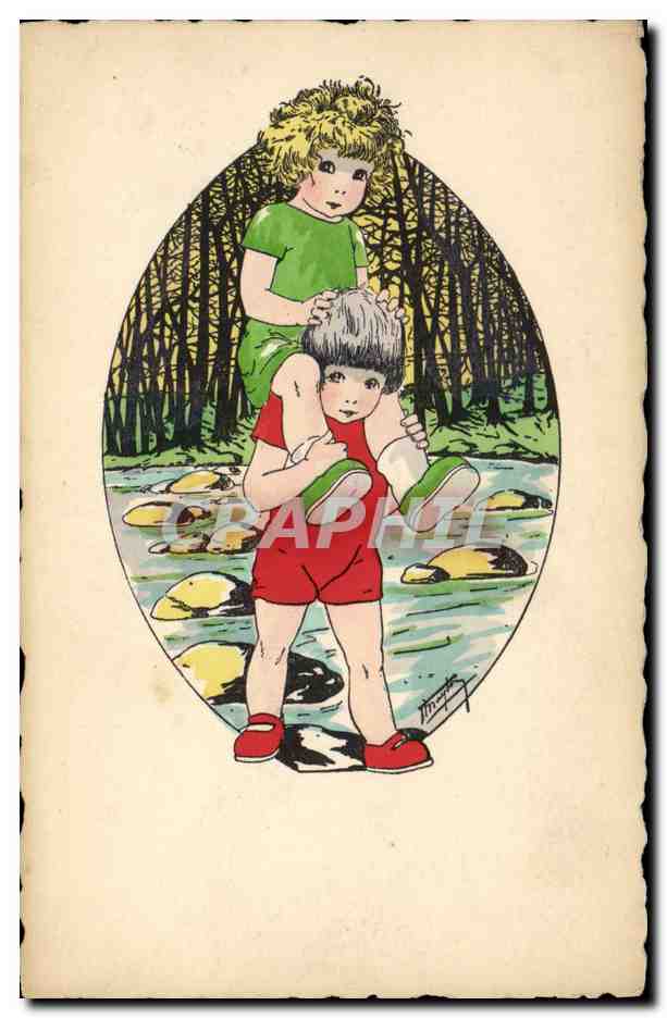 CPA Fantaisie Illustrateur Enfants
