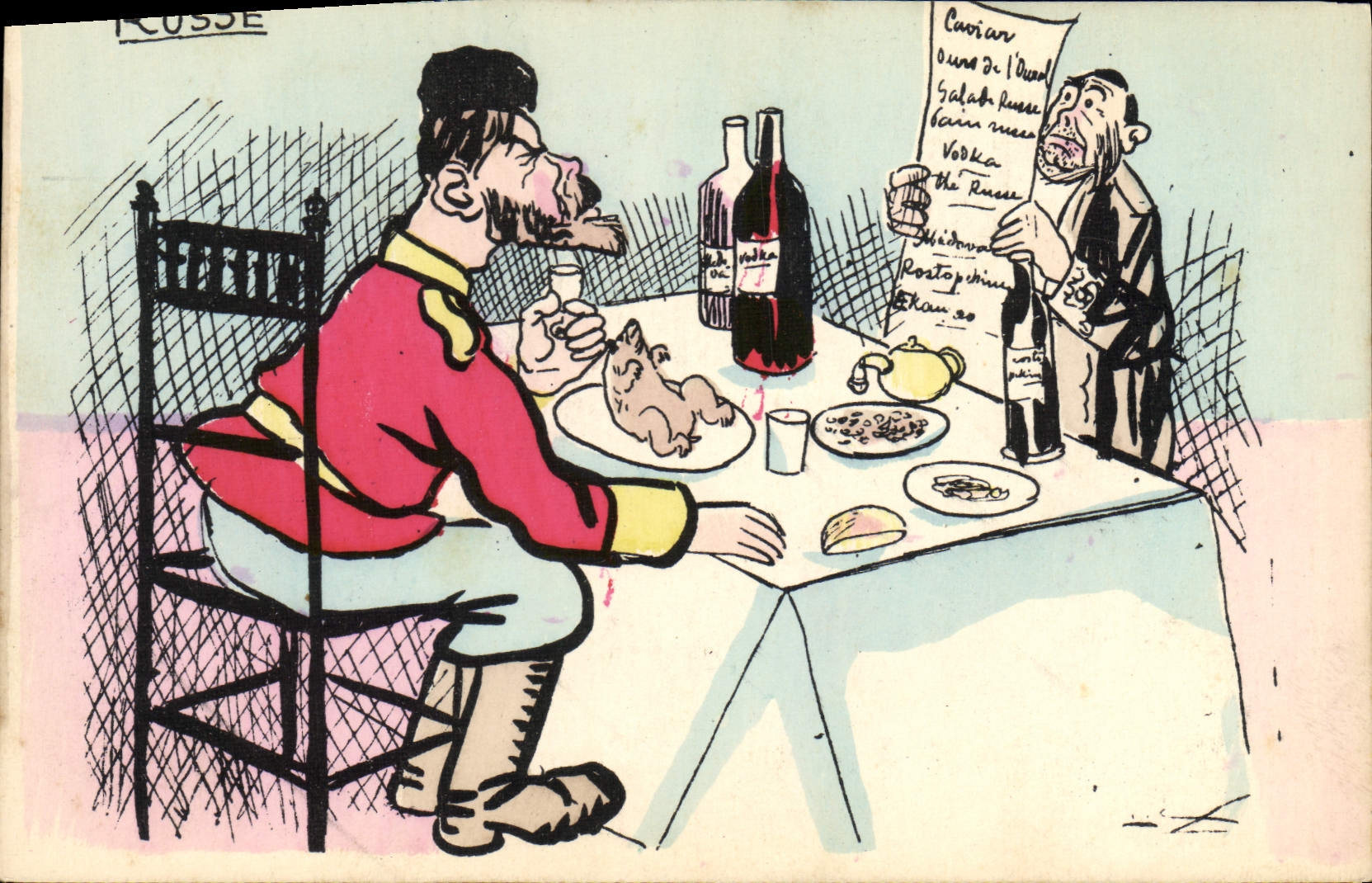 CPA Fantaisie Illustrateur Russe Russie Russia