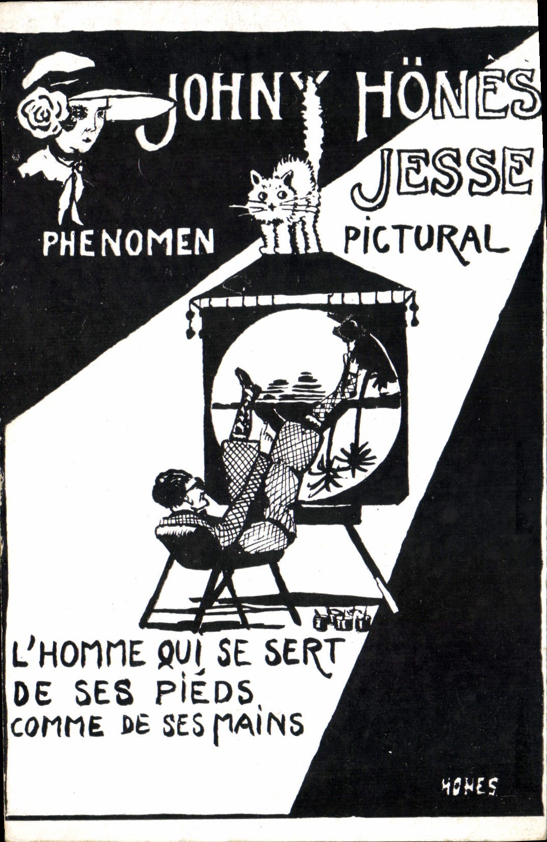 L'homme qui se sert de ses pieds comme de ses mains — Johnny Hönès, Jesse Pictural