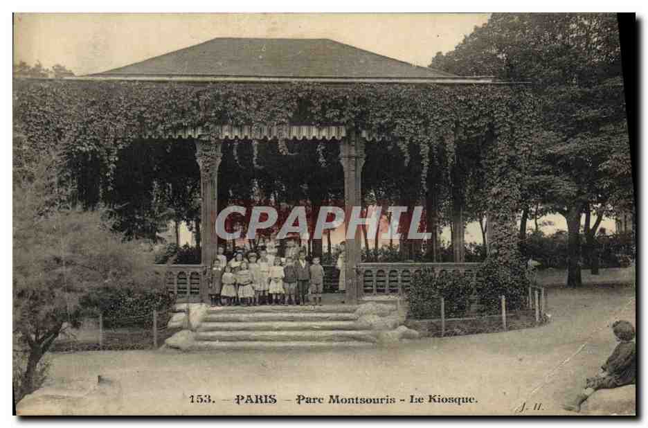 CPA Paris Parc Montsouris Le kiosque 