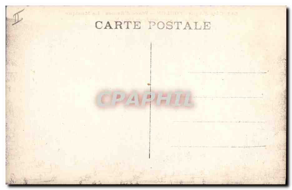 CPA Toulon Place d'armes La musique Kiosque  — Rückseite