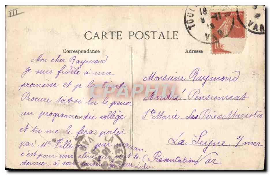 Toulon — Place d'Armes — Kiosque de la Musique — Reverso