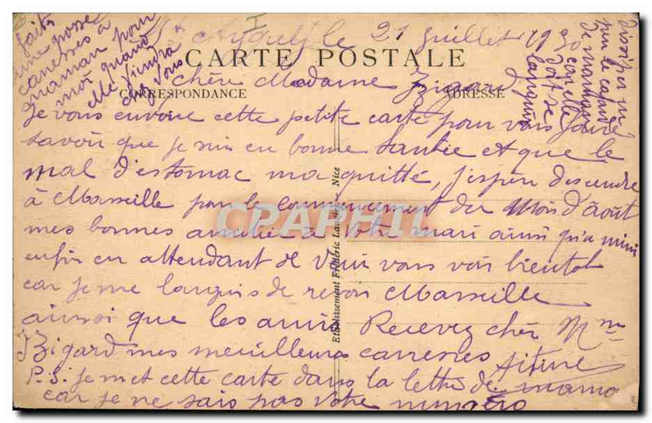 CPA Saint Raphael La terrasse des bains et le boulevard Felix Martin kiosque  — Rückseite