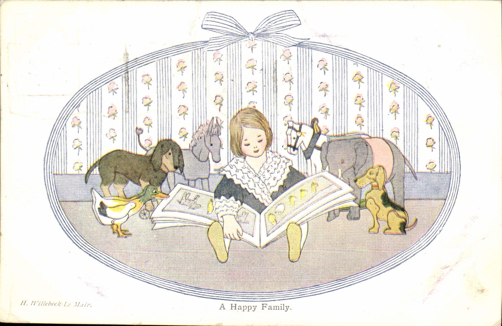 A Happy Family — H. Willebeek Le Mair — série 'More Old Nursery Rhymes'