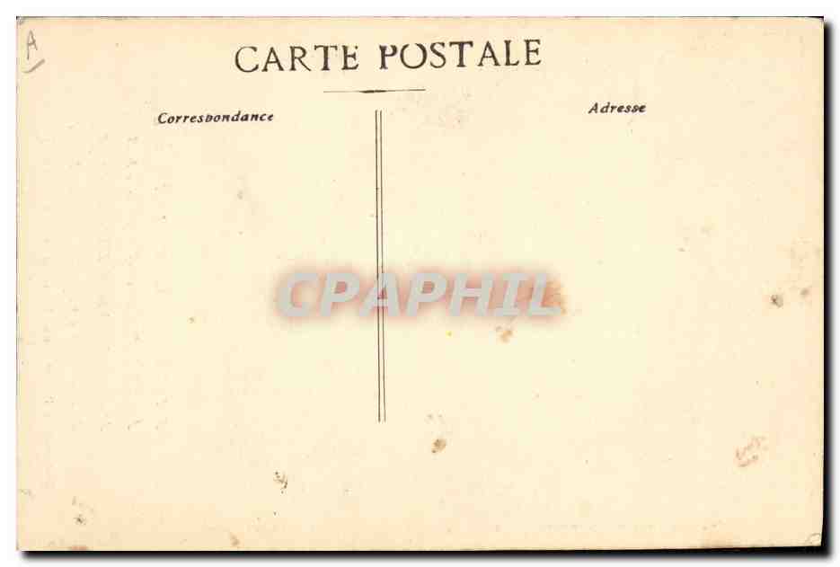 CPA Militaria Joffre — Achterkant