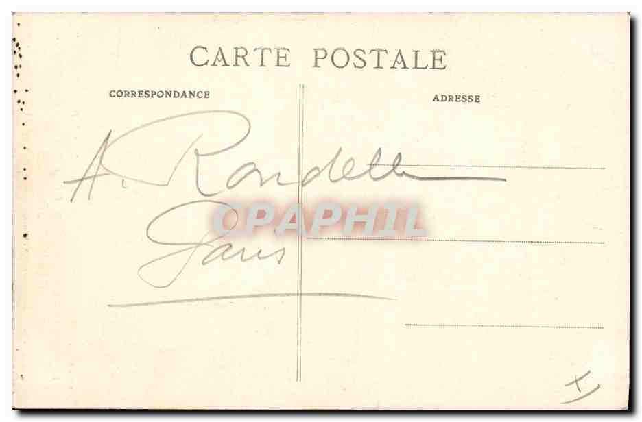 CPA Militaria General Joffre Commandant en chef des Armees Alliees — Verso