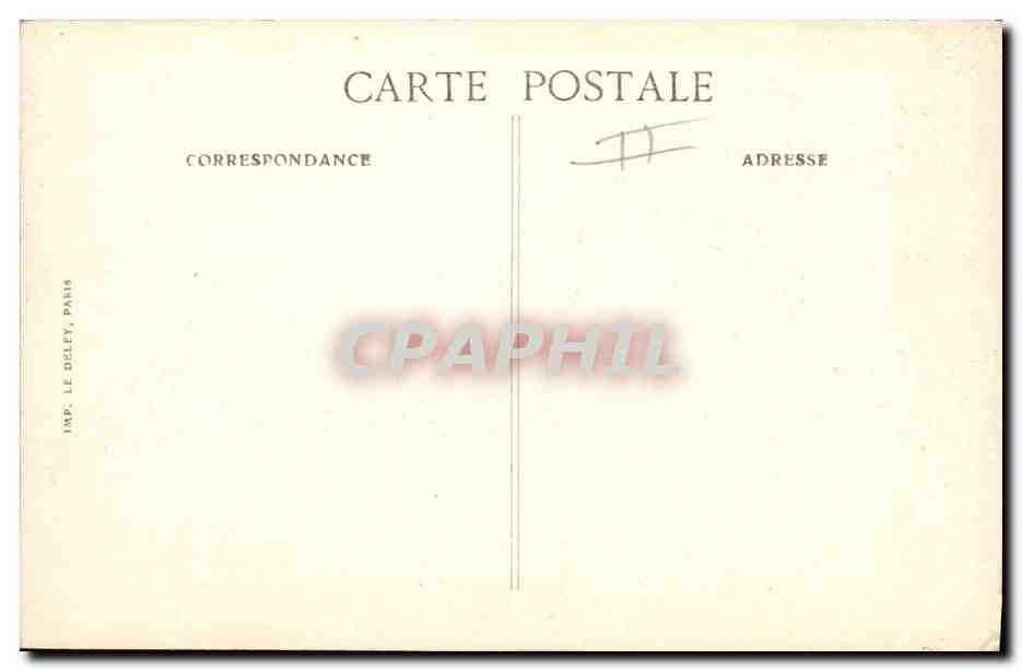 CPA Militaria Les Fetes de la Victoire 13 juillet 1919 Sur les marches de l'hotel de ville Poincare Joffre Foch — Verso