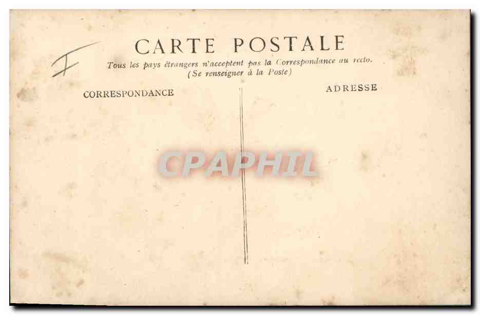CPA Militaria Generalissime Joffre — Verso