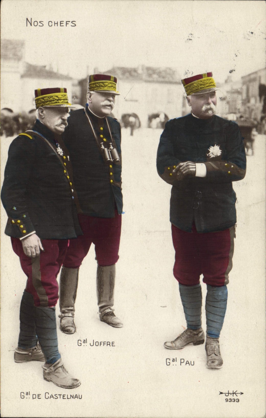 Our Generals — General de Castelnau, General Joffre, General Pau — J.K. 9339