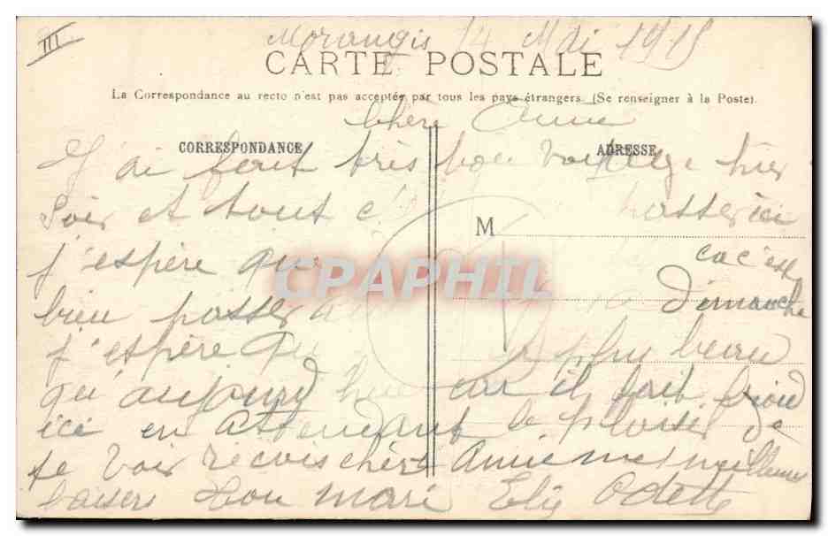 CPA Militaria Pour la France General de Castelnau Joffre Pau — Verso