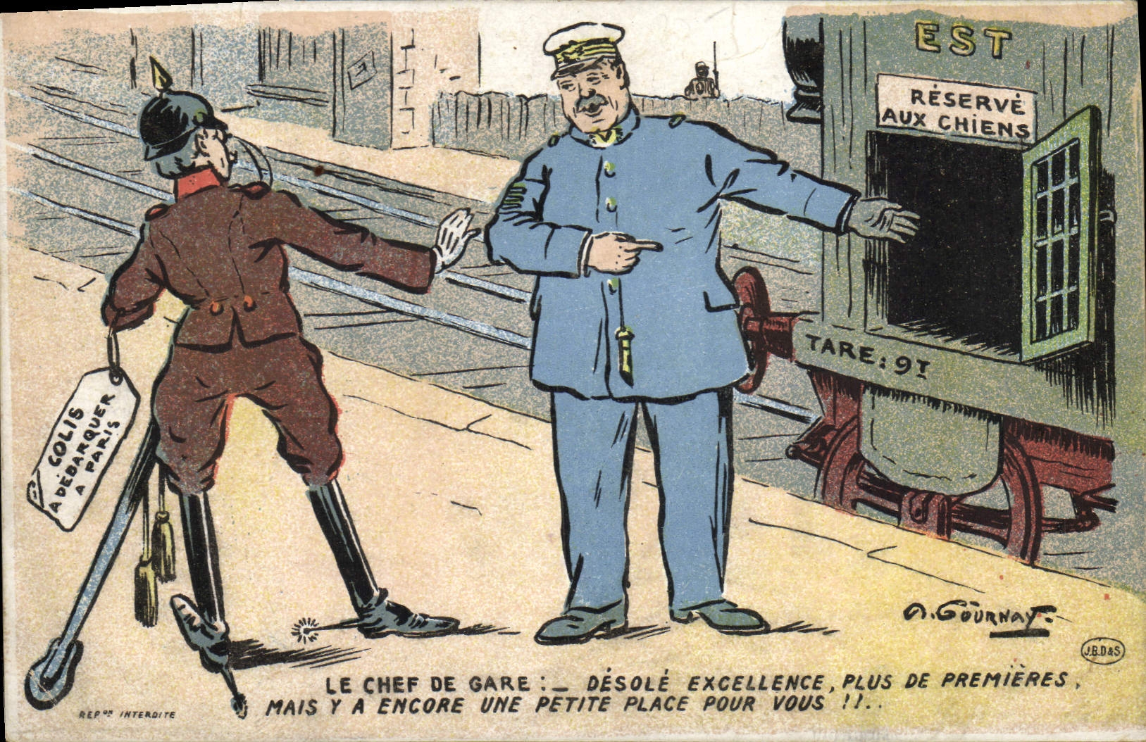 CPA Militaria Reserve aux chiens Train