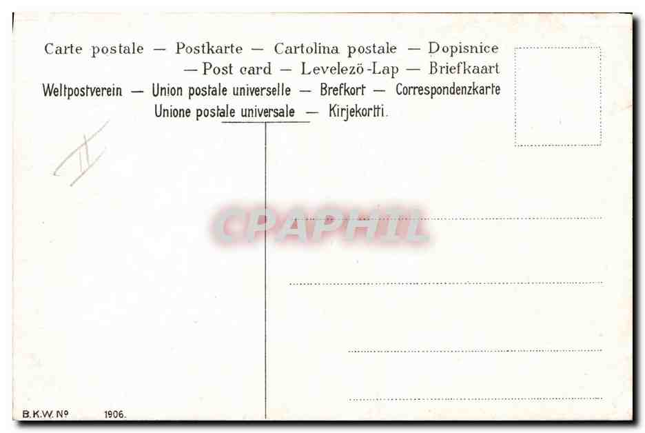 CPA Militaria Officier Allemand — Rückseite