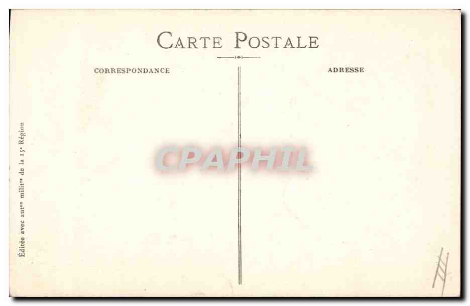 CPA Militaria Malediction a Guillaume II Drapeaux — Verso