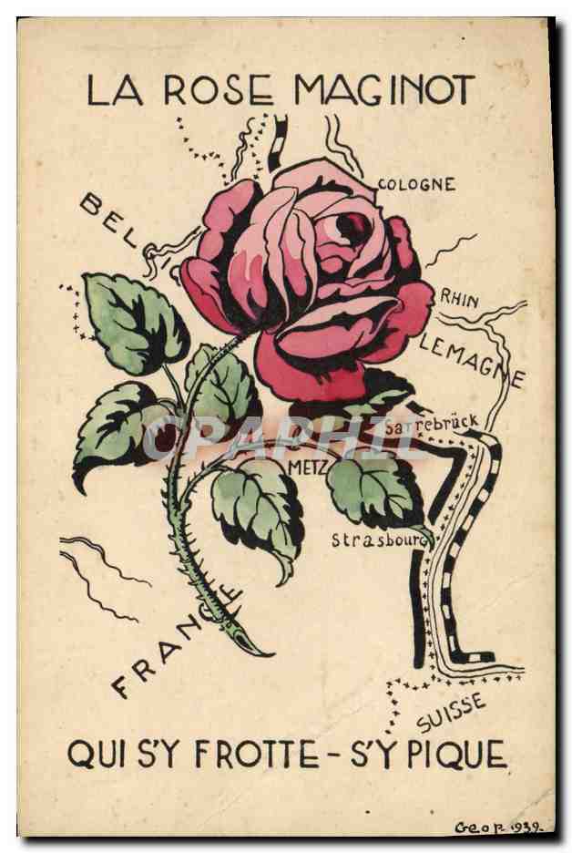 CPA Militaria La Rose Maginot 