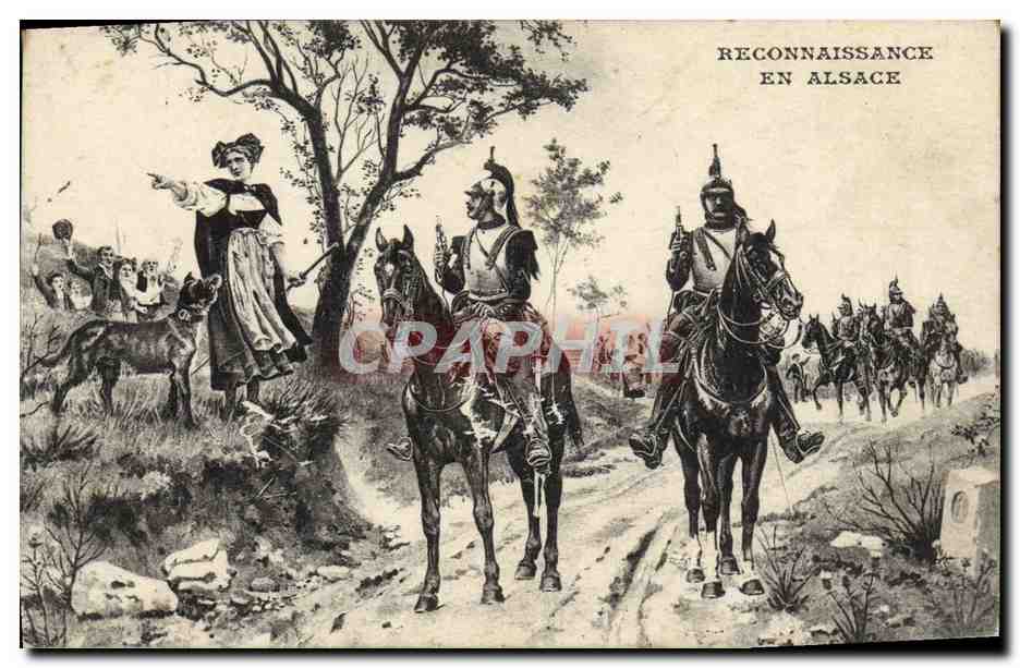 CPA Militaria Reconnaissance en Alsace
