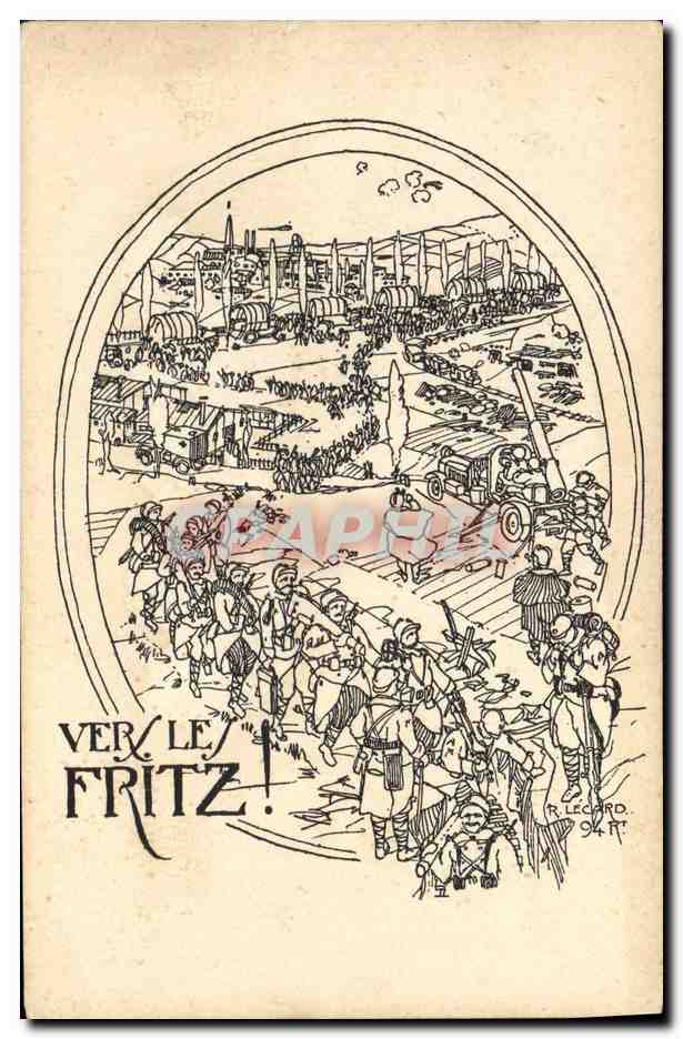 CPA Militaria Vers le Fritz