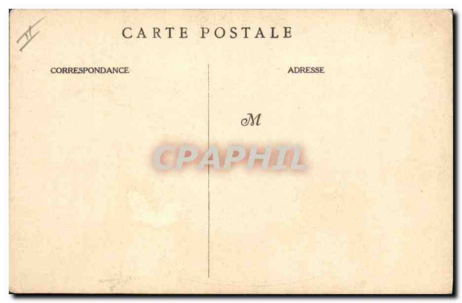 CPA Militaria Au camp  — Verso